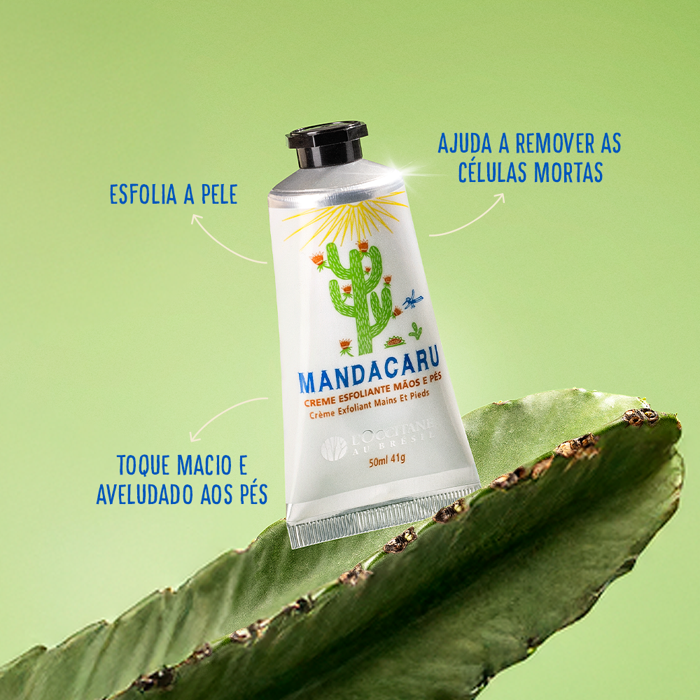 Creme Esfoliante Mãos e Pés Mandacaru 50ml, ,  large image number 1
